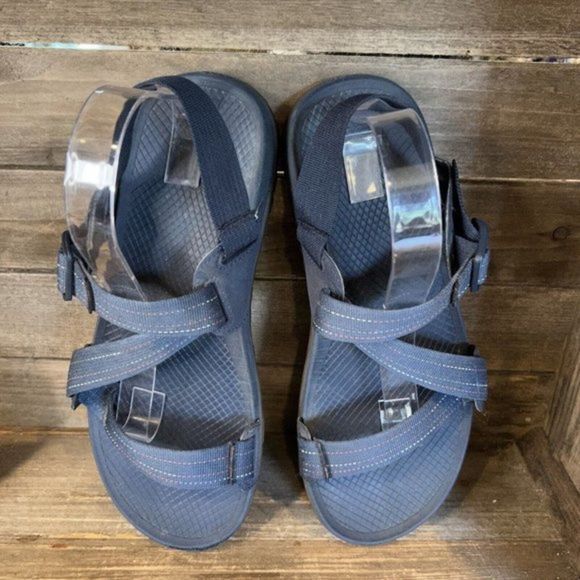 Mens Chaco Chillos‎ Navy Blue Comfort Slides Sandals Size 10 M GUC main image 4